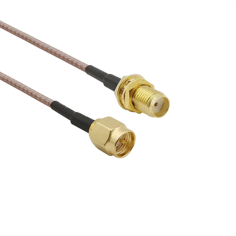 Sma hann til sma hunn  rg316 kabel sma hann til sma hann hunnmutter skottforlengelse lokke til genser grisehale sma kontakt