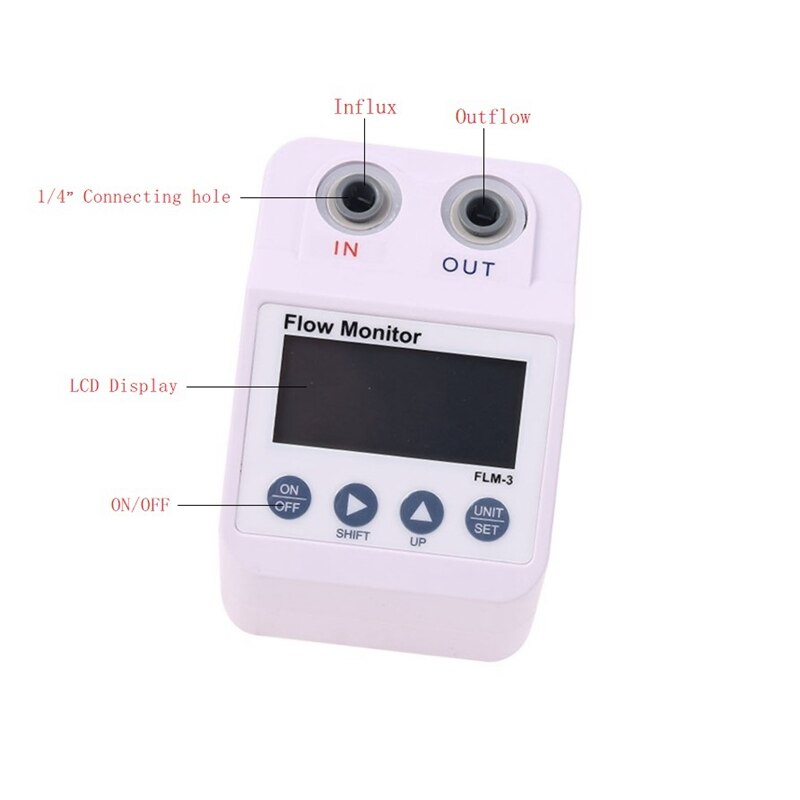 Filtr robić wody elektroniczny monitor cyfrowy filtr miernik przepływu wody alarm i funkcja oszczędzania energii przepływomierz wody