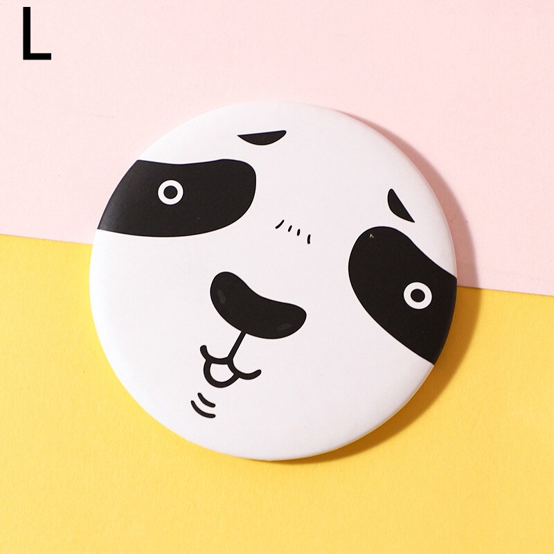 Portable Makeup Mirror Hand Mirror Mini Round Pocket Mirror Makeup Vanity Mirror Cosmetic Tool Travel Accessories: L