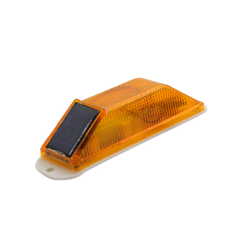 Car LED Warning Light Traffic Caution Lights Night Driving Single Lights Universal Waterproof Lamp Solar Powered Car Accessories: Yellow
