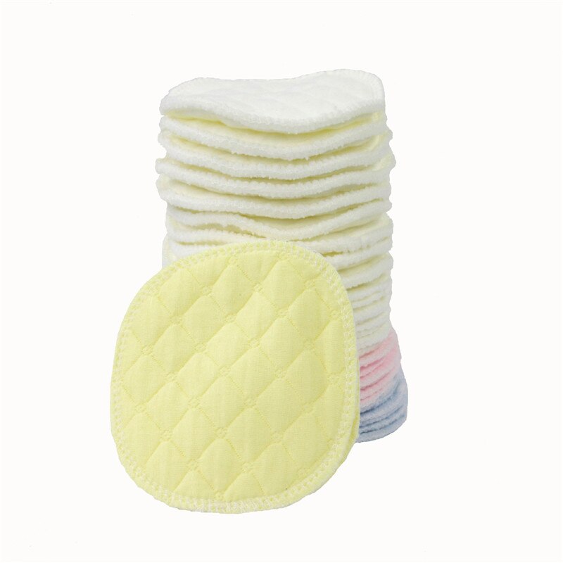 Coussinets d'allaitement en coton lavables, respirants, 6 paires, accessoire pour allaitement: YELLOW