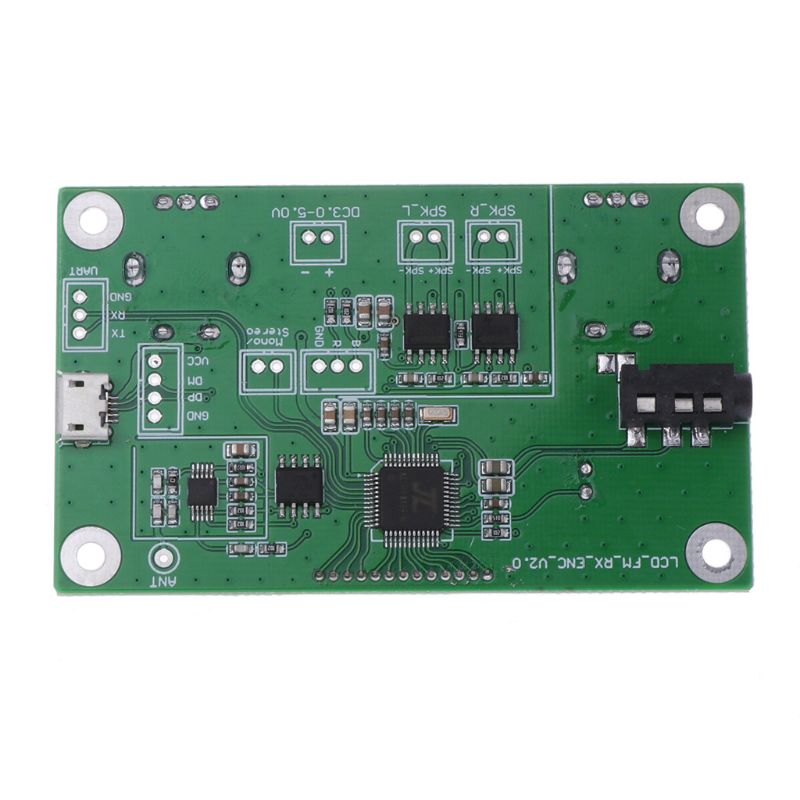 Módulo receptor de rádio fm estéreo digital 87-108mhz dsp &amp; pll lcd + controle serial