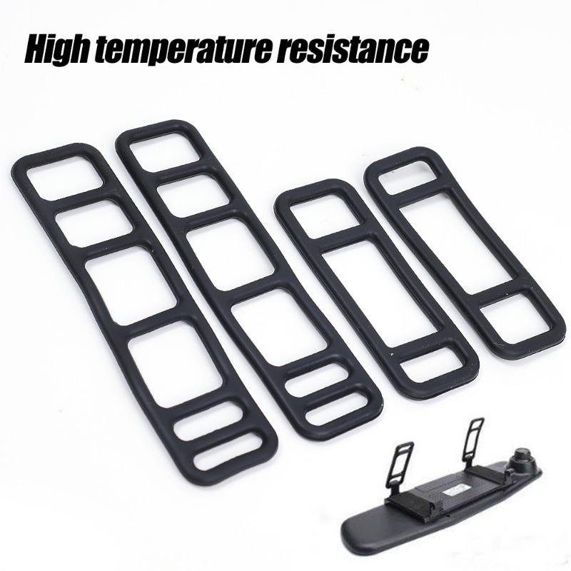 Correa elástica de silicona para grabadora de conducción de automóviles, vendaje fijo para espejo retrovisor, fijación DVR, accesorios de correas de goma
