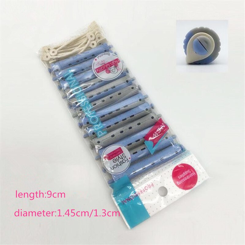 12 kpl/erä hiuskihartaja vedä ytimen hiusrulla kihartaminen hiustyökalu maaginen hiuskihartaja rullat hiuksiin parturi-kampaamo: 6