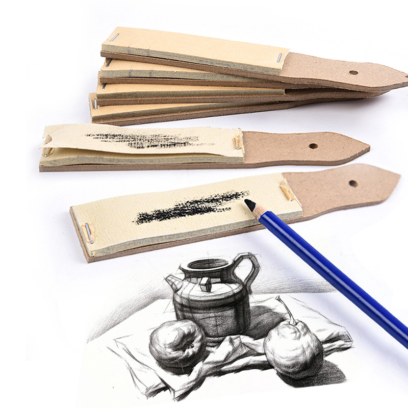 Tablero de papel de lija para lápiz de dibujo, juego de papel de lija para afilar lápiz de carbón para artistas, suministros de dibujo artístico