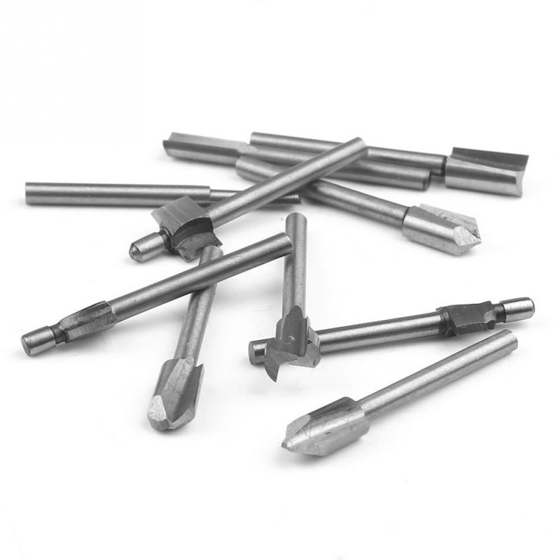 Houtbewerking Router Bit HSS Frezen Cuuter voor Dremel Rotary Gereedschap DIY Hout Carbide Carving Graveren Trimmen Boren Timmerwerk