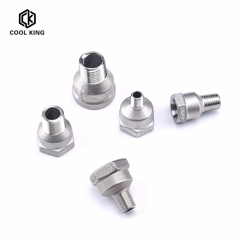 CK DN8-DN50 SS304 Edelstahl Rohr passend zu 1/4 ”3/8" 1/2 "3/4" 1 "1-1/4" 1-1/2 "2” BSP Männlich zu Weiblich Gewinde Schlauch Anschluss