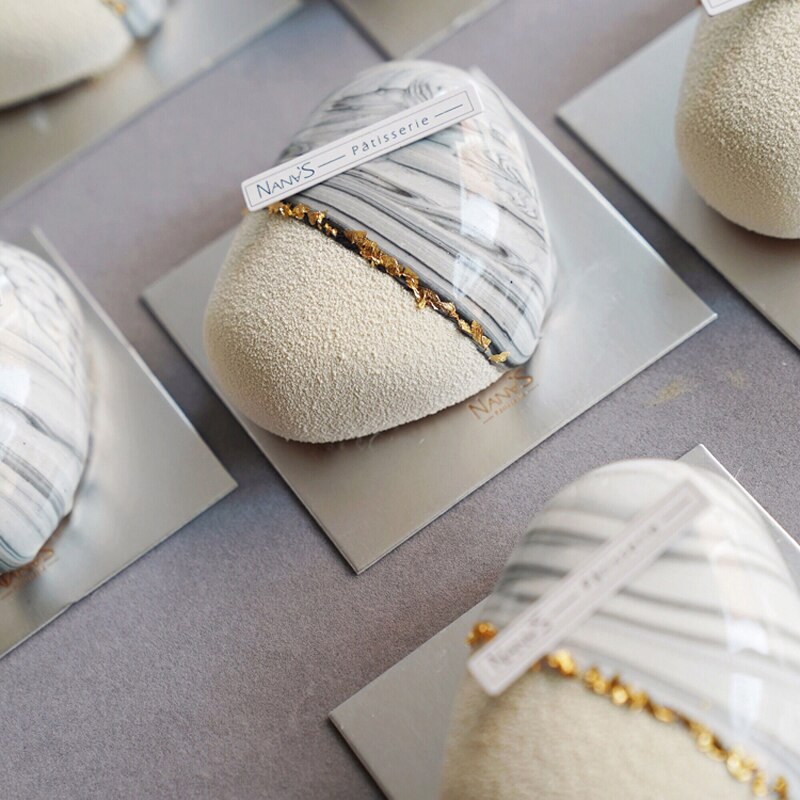 Runde Stein Form Silikon Kuchen Form Gips Beton Dessert Mousse Backform