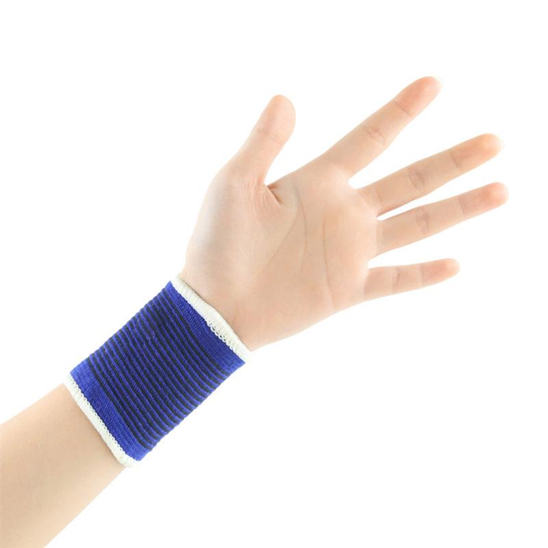 1 para ochraniacz na nadgarstek regulowane elastyczne trwałe nylonowe opaski sportowe rękawy ochraniacz na nadgarstek robić siatkówki koszykówka
