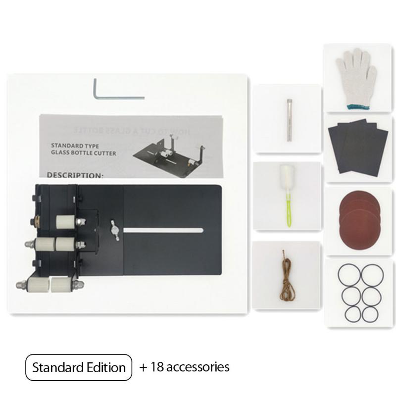 Bottle Cutter Wine Bottle Cutter Glass Bottle Cutting DIY Hand Tool Cutting Whiskey Champagne Wine Beer Glasses Kit Accessories: 03