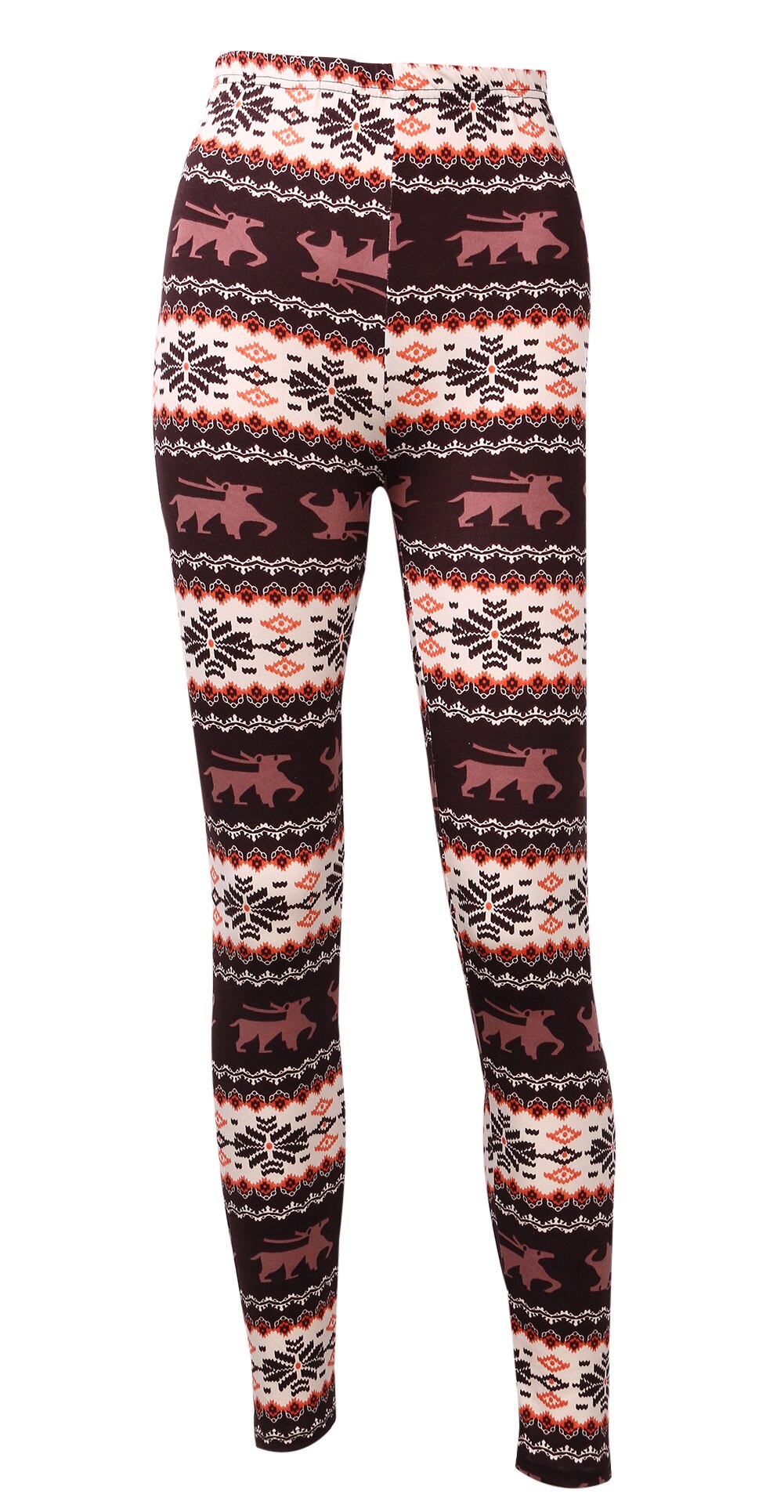 Schneeflocke Dünne Gestrickte lässig Hohe Taille Baumwolle Sport Lauf Hosen Ein Stück Warme Frauen Kleidung Winter Polyester: 2