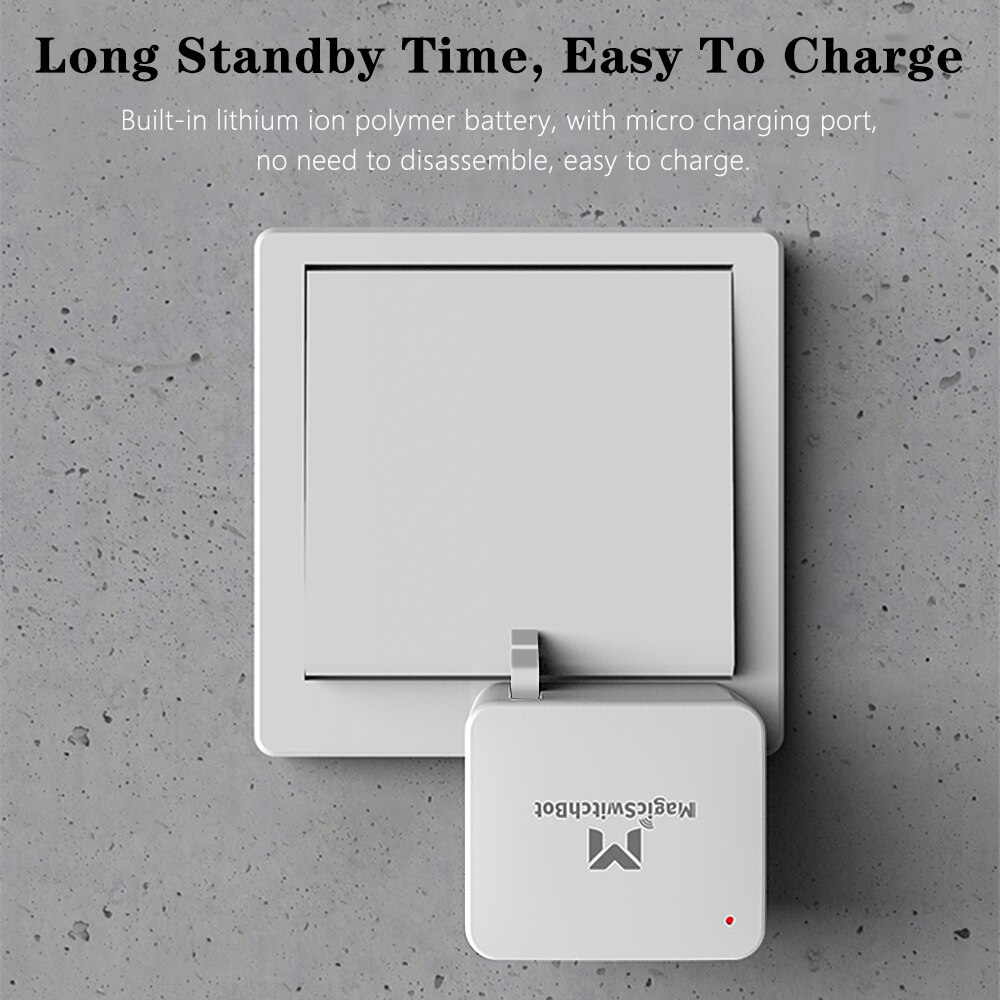 Bluetooth 5.0 Smart Switch Bot Button Pusher Wireless Phone Bluetooth Control Home Keyless Lock Wireless Open Convenience