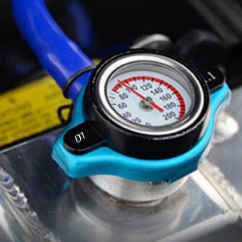 Tapa de radiador térmico de estilismo de motocicleta para coche, cubierta de tanque, medidor de temperatura de agua con seguridad de utilidad 0,9 Bar/1,1 Bar/1,3 Bar