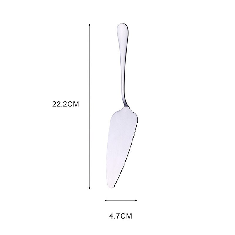 Rvs Cake Schop Gereedschap Westerse Cake Spatel Boter Mes Voor Pie/Pizza/Kaas/Gebak Server cake Divider Mes: A