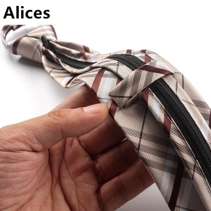 Versione coreana corta cravatta da ragazzo giapponese in stile accademia cravatta in poliestere con cerniera annodata da 6cm cravatta da uomo con cravatta a freccia