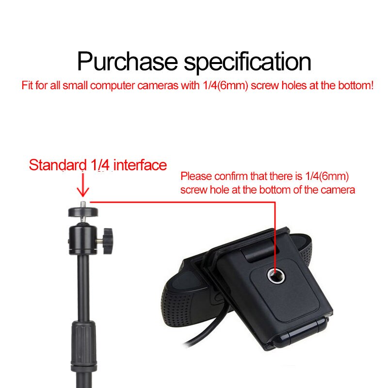 2020 ragnatela Della Macchina Fotografica Del Basamento Pigro Della Culla per scrivania casa ufficio 2020 Rotazione di 360 Gradi ragnatela telecamera Supporto Comune impostato di Montaggio adattatore Titolare