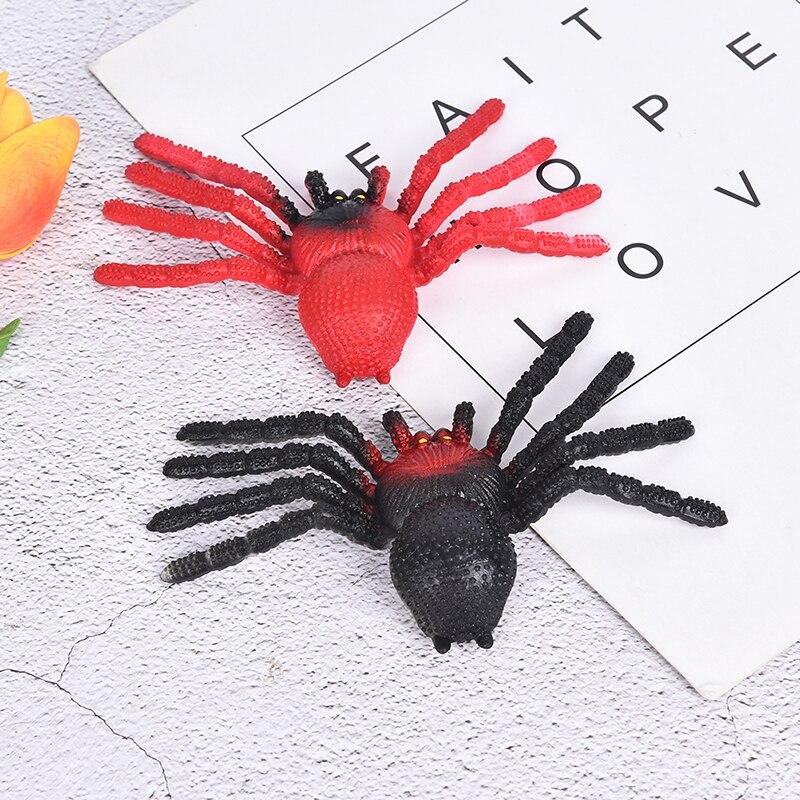 1Pc Große Halloween Plüsch Spinnen Kinder Kinder Spielzeug Plüsch Schwarz Farbmix Stil Für Party Halloween Dekoration Witz Spielzeug