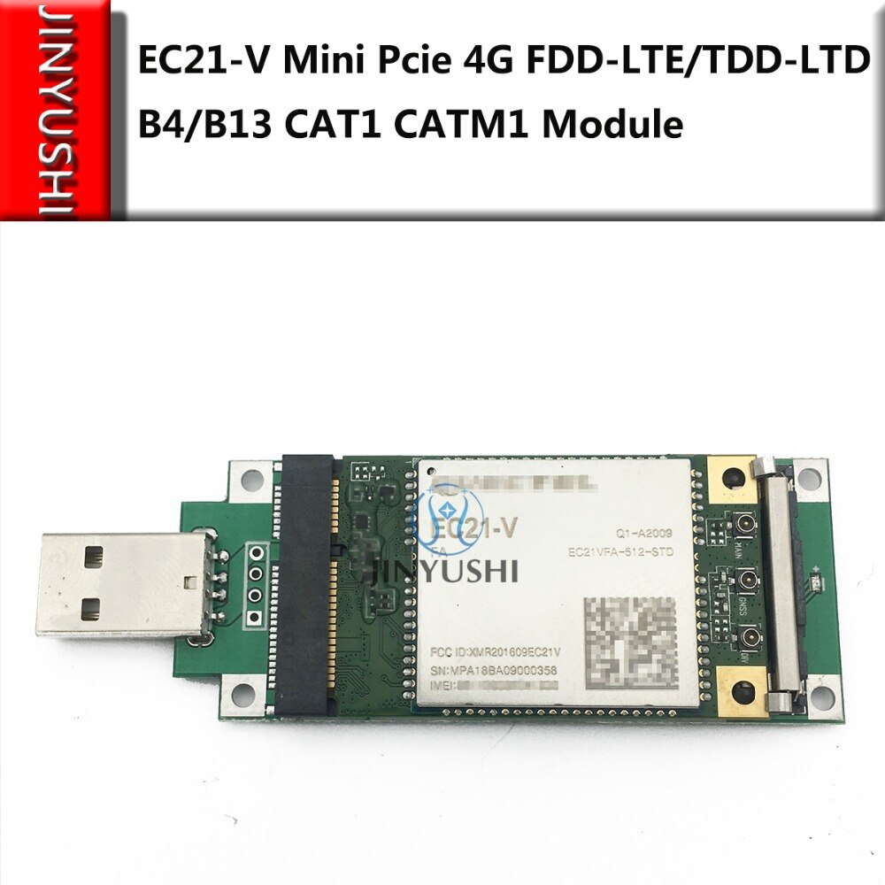 EC21 EC21-V Mini Pcie + USB adapter mit SIM karte slot Cat1 4G LTE Modul B4/B13 für verizon