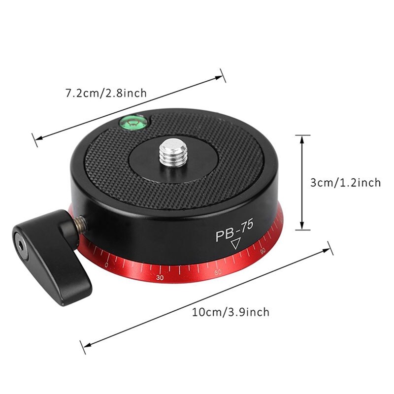 Pb -75 stativ mit schnellnivellierbasis , 360 ° drehbarer verstellbasis und 3/8 schraublöchern für gimbal-kameras
