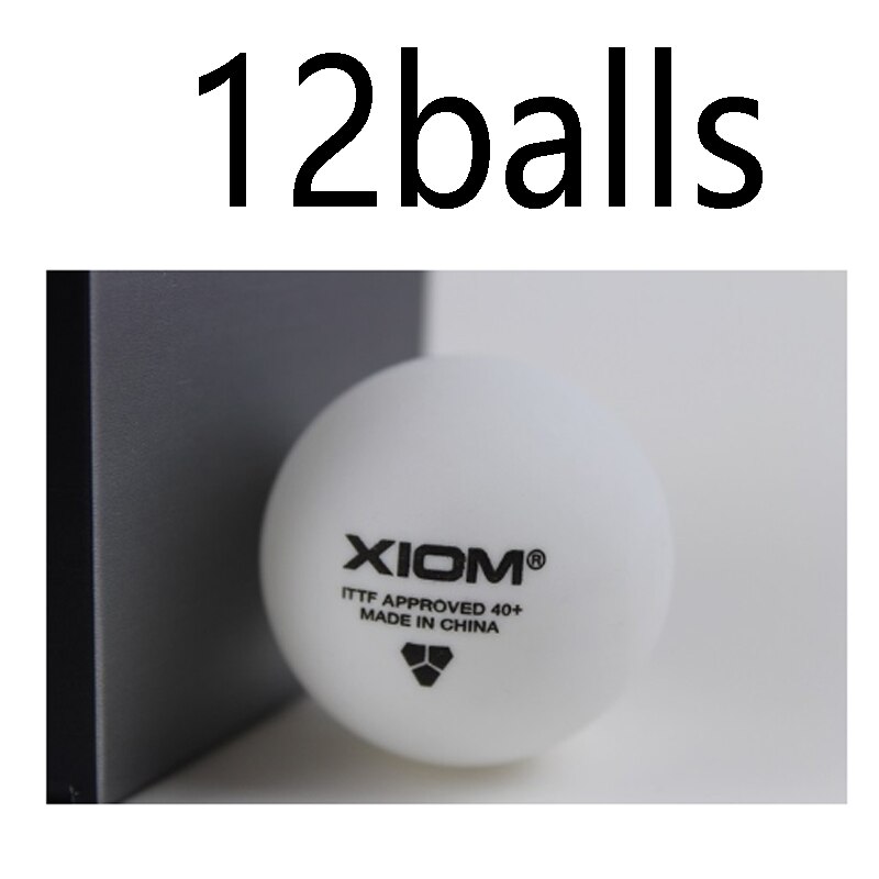 Original xiom 3 star 40+  poly sömlös boll bordtennisboll / pingisboll 6 st/förpackning: 12 bollar