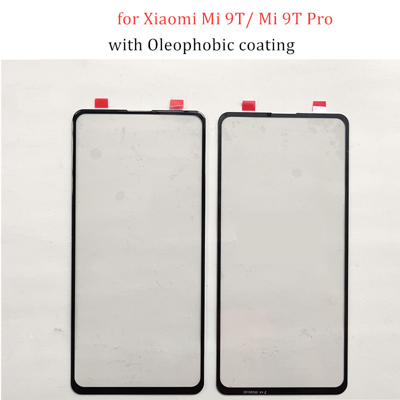 6.39 polegada para xiao mi 9 t/mi 9 t pro tela de toque painel de vidro da tela sensível ao toque frontal exterior reparação peças reposição