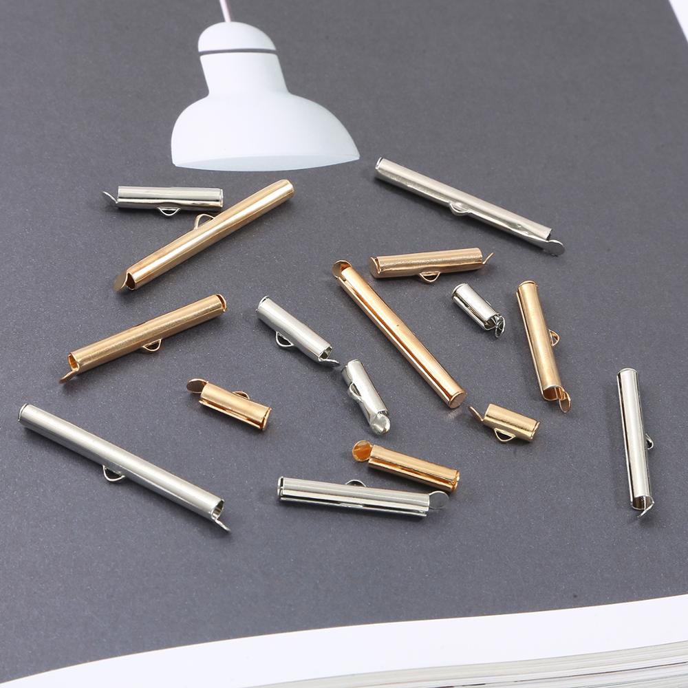 10-40 Mm Crimp Einde Kralen Dia Op End Sluiting Buizen Slider Eindkappen Connector Armband Sieraden Bevindingen Accessoires