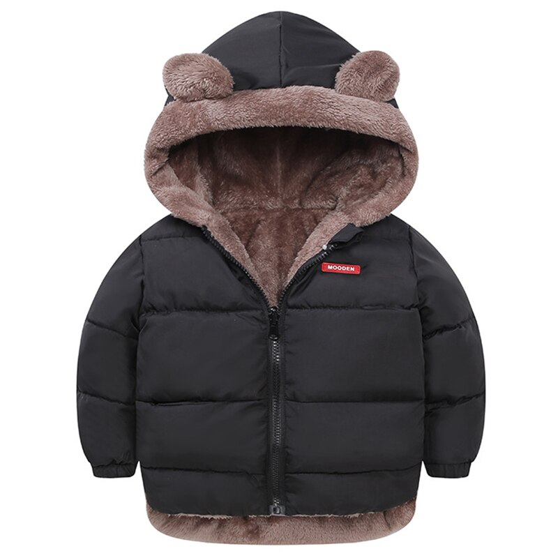 Winter Kids Jas Kinderen Warm Hooded Bovenkleding Jas Voor Jongens Meisjes 2-6 Jaar Peuter Snowsuit Op Zowel Side jas
