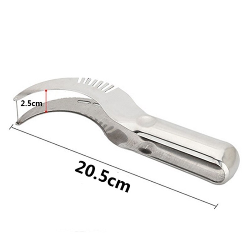 Stainless Steel Watermelon Melon Slicer Fruit Cutter Fruit Gadget Fruit Divider Cutting Kitchen Vegetable Watermelon Tools