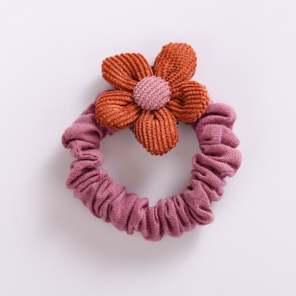 Baby Hair Rubber Bands Flower Girls Ponytail Holder Elastic For Children Scrunchie Infant Hair Accessories Korean Style: 1
