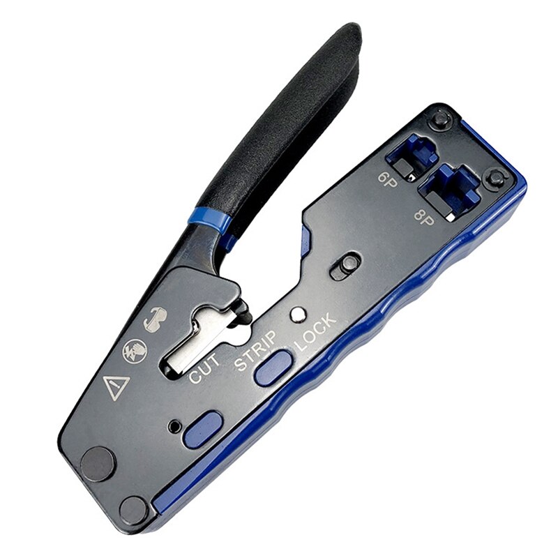 RJ45 RJ11 Network Crimper Cable Stripping Plier Stripper for Cat5 Cat6 Cat5E Connector Ethernet Cable Cutter