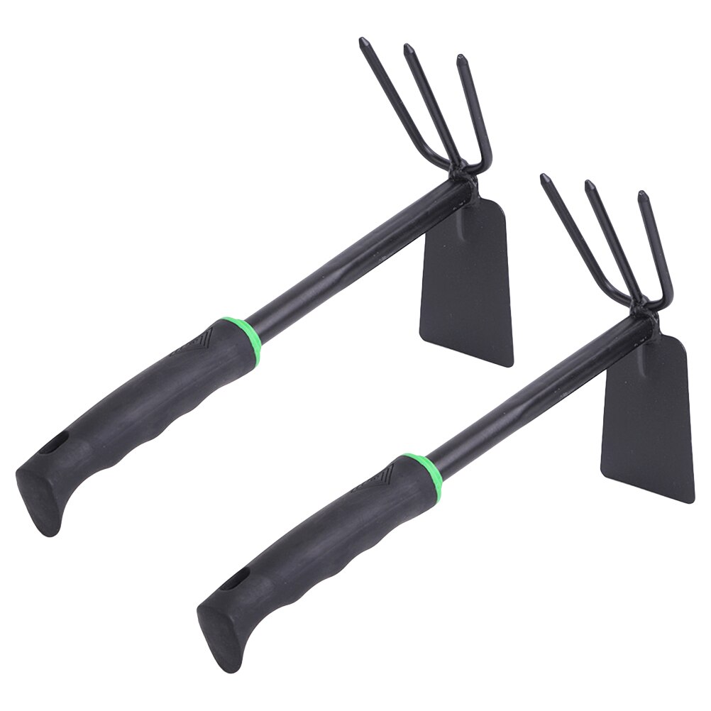 2 PCS Garden Hoe Stainless Steel Lightweight Double Head Cultivation Hoe Hand Tools Hand Hoe for Digging Planting