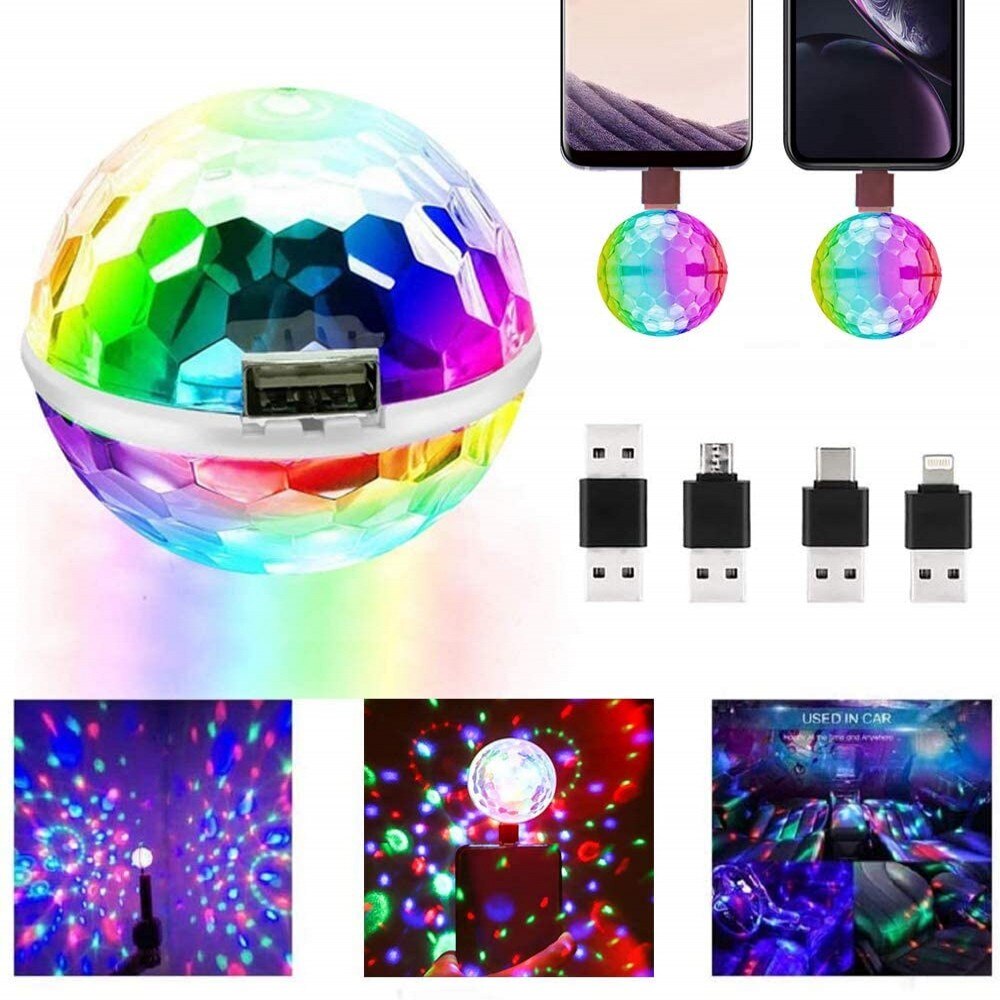 Led rgb usb disco-ljus portabelt hem partyljus driven led scen partyboll dj belysning karaoke party led dekor lampbelysning