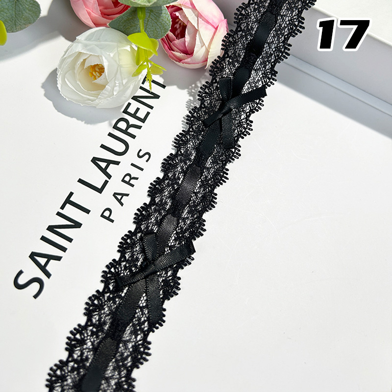 1m rosett plisserad spets handgjord gör-det-själv-dekoration babykläder kjol fåll kläder spets accessoarer gardiner heminredning accessoarer: Ljuslila