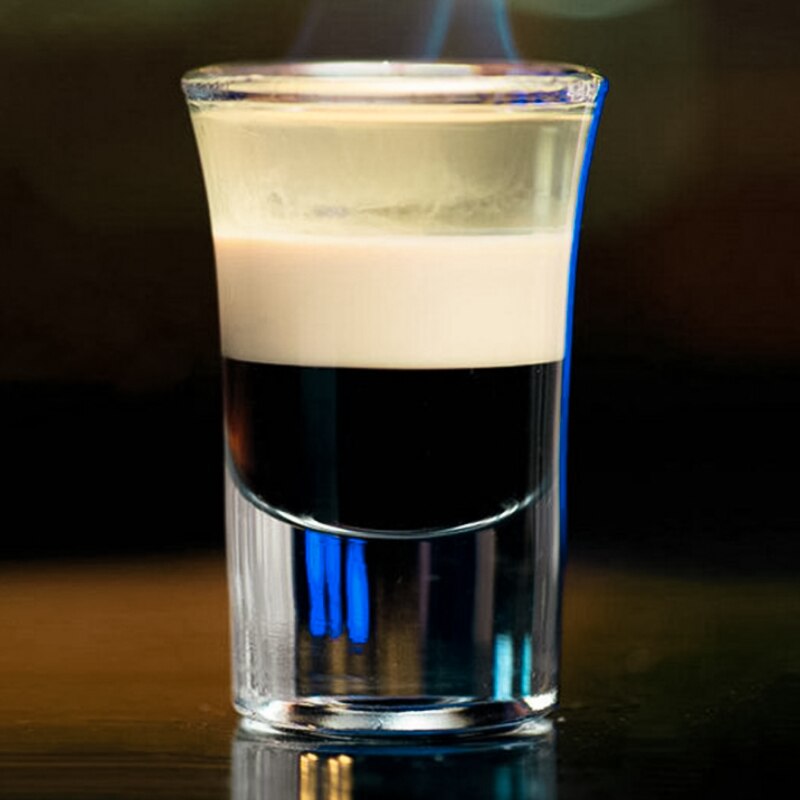 30-38ml Thick-Bottomed Shot Glass Cocktail Vodka Sake Shochu Tequila Cup Fruit Wine Family Bar Drinkware