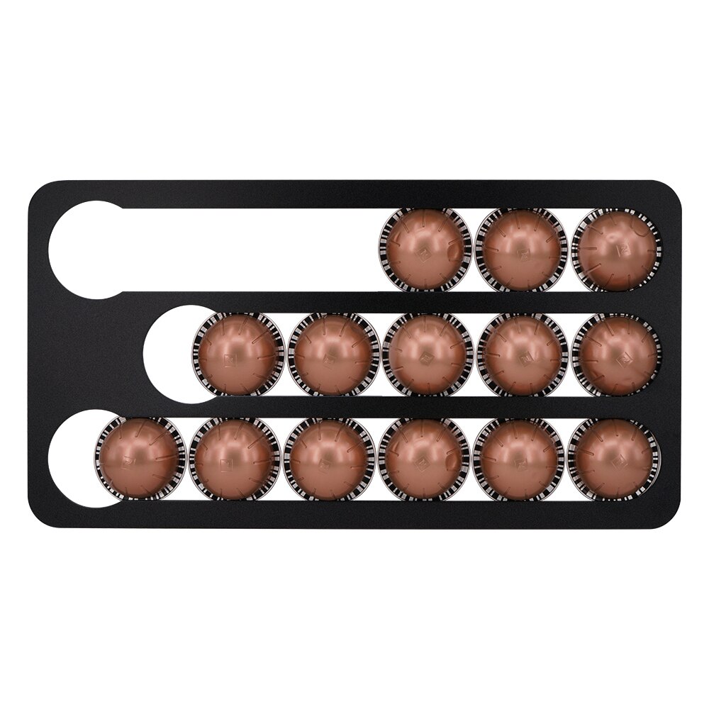 17 stk nespresso vertuoline kaffepude kapsler holder opbevaringsskuffe til nespresso kaffe podcast opbevaringsholder organisator sæt