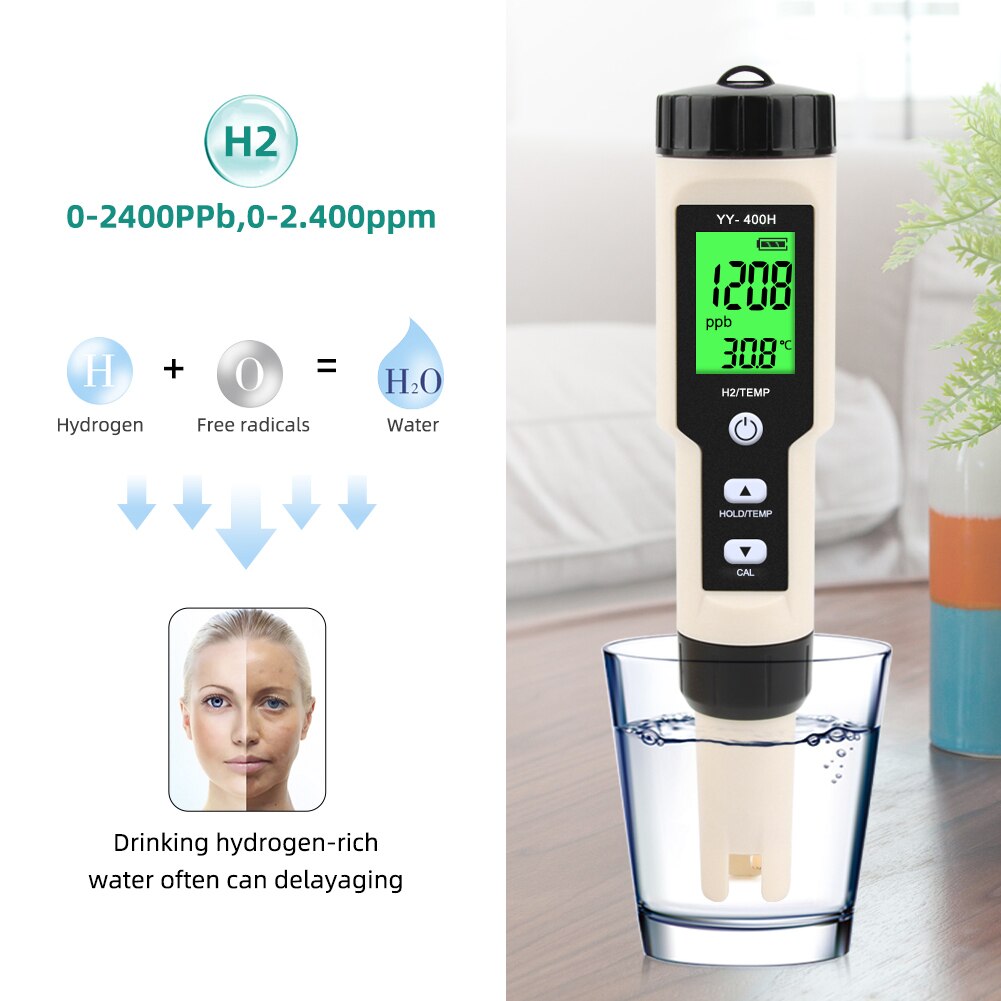 Tester meter, dissolved oxygen meter tester electrode fill fluid pools sea oceans for drinking water, aquarium (A