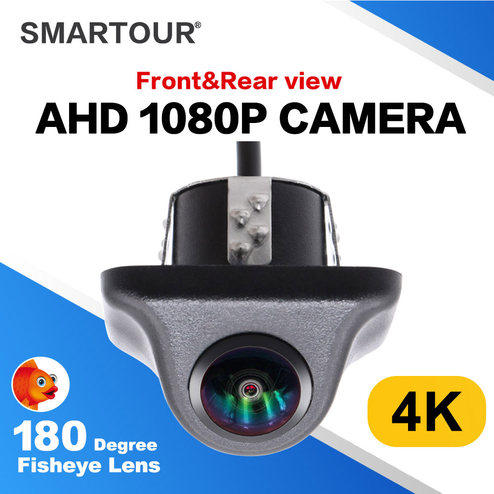 Smartour 4k ahd 1920*1080p Auto Rückfahr kamera Rückansicht HD Nachtsicht 180 "Fisheye Objektiv Auto Parken Vorderseite Aussicht Unterstützung