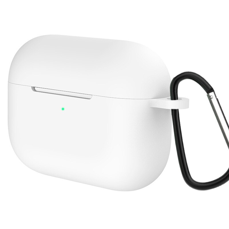 10 stk/parti silikone etui til airpods pro taske til apple airpods pro cover cover øretelefon cover til air pods pro 3: Hvid