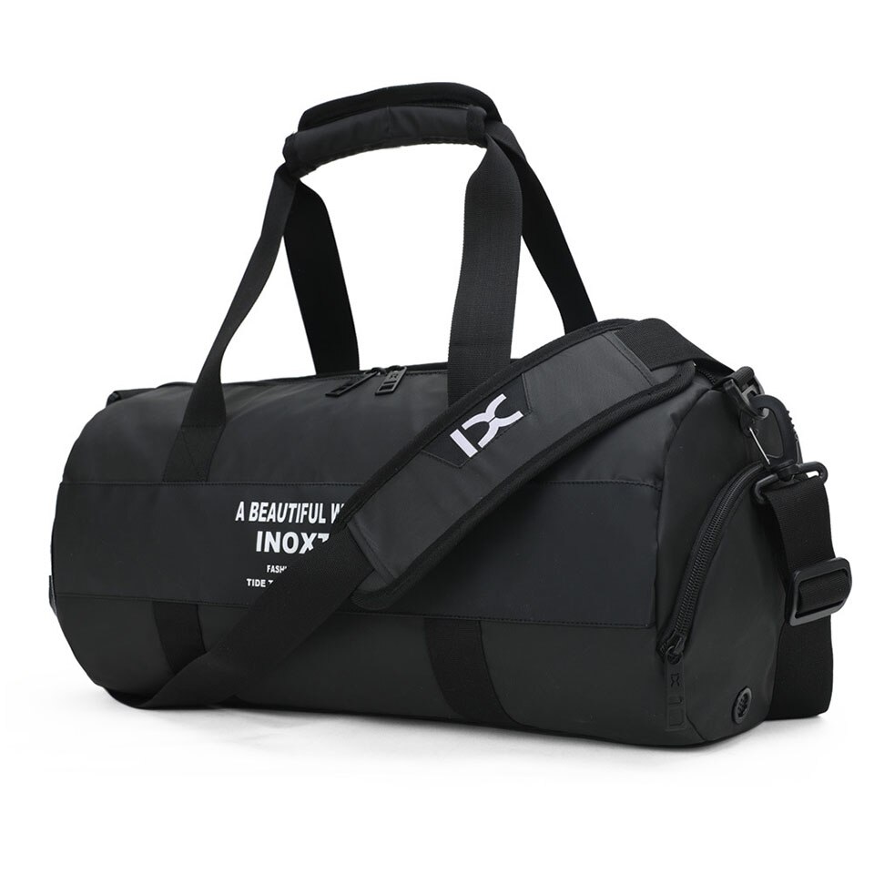 Gym Tassen Mannen Sport Fitness Pack Schouder Sport Tas Vrouwen Handtassen Mannelijke Reistassen Polyester Waterdicht Handtas Vrouwelijke: Black