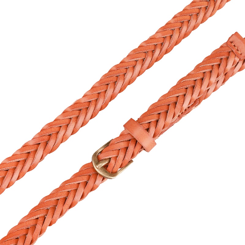 ¡Producto en oferta! cinturón de mujer Earnda estilo Casual cuerda trenzada de cuero cinturón cintura mujer Correa tejida para vestido falda de