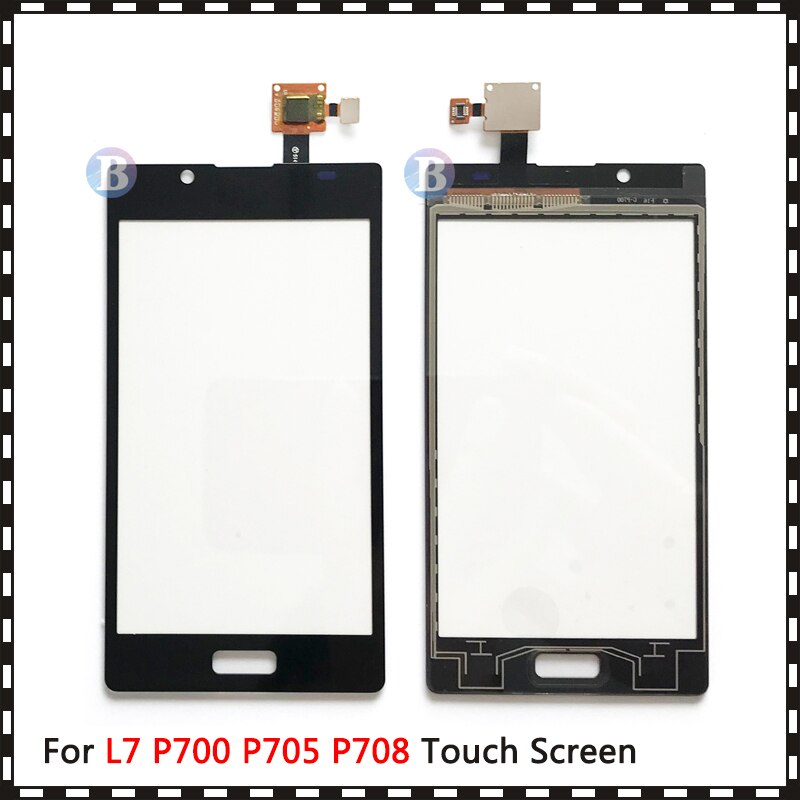Rimontaggio di alta Qualità 4.3 &quot;Per LG Optimus L7 P700 P705 P708 Sensore di Tocco Digitale Dello Schermo Esterno Anteriore Obiettivo di Vetro pannello