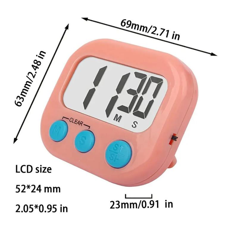 LED-Zähleranzeige, Wecker, manuell, elektronisch, Countdown, Sport, magnetisch, digitaler Timer, Küche, Kochen, Dusche, Studium, Stoppuhr