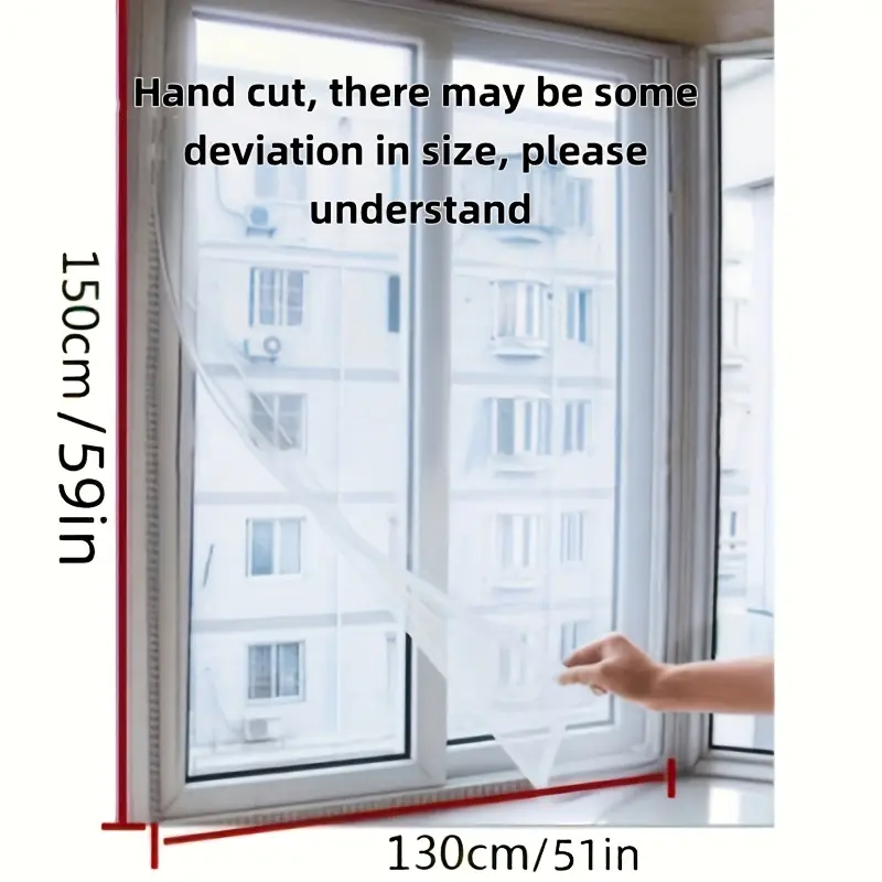 Sommer Haushalt Moskitonetz Fenster abnehmbare unsichtbare einfache Bildschirm Gittergewebe Vorhang selbstklebende Magie Band schwarz und weiß Co