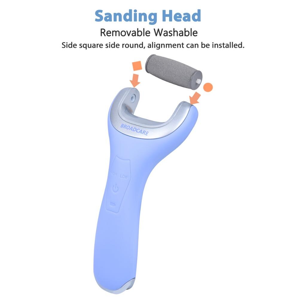 Elektrisk fodsliber hårdhed død hud hæle slibning pedicure fodsliber pedicure badeværelsesprodukter fodfil