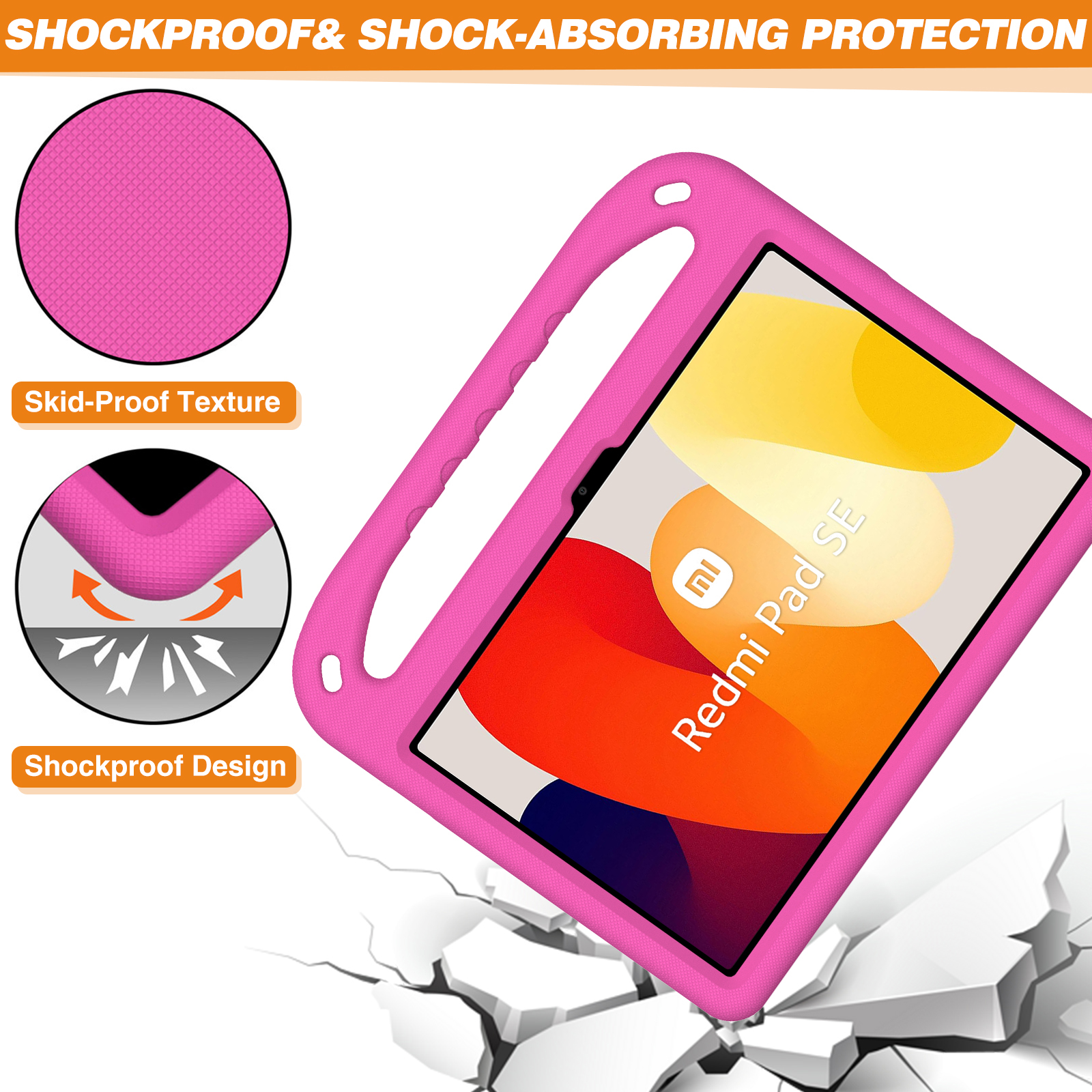 Etui EVA do Xiaomi Redmi Pad SE 11 2023 Pad 6 6Pro Wstrząsoodporne etui ochronne na całe ciało do Pad 5 5Pro 4 Plus Kids Handle