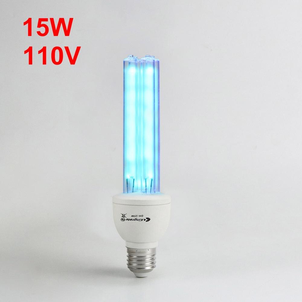 UV Quarz Lampe Für Desinfektion Bakterizide Uv-Licht Sterilisator Deodorant Lampe E27 UVC CFL Ozon LED Ultra Violet Birne: 15W 110V / UVC With Ozone
