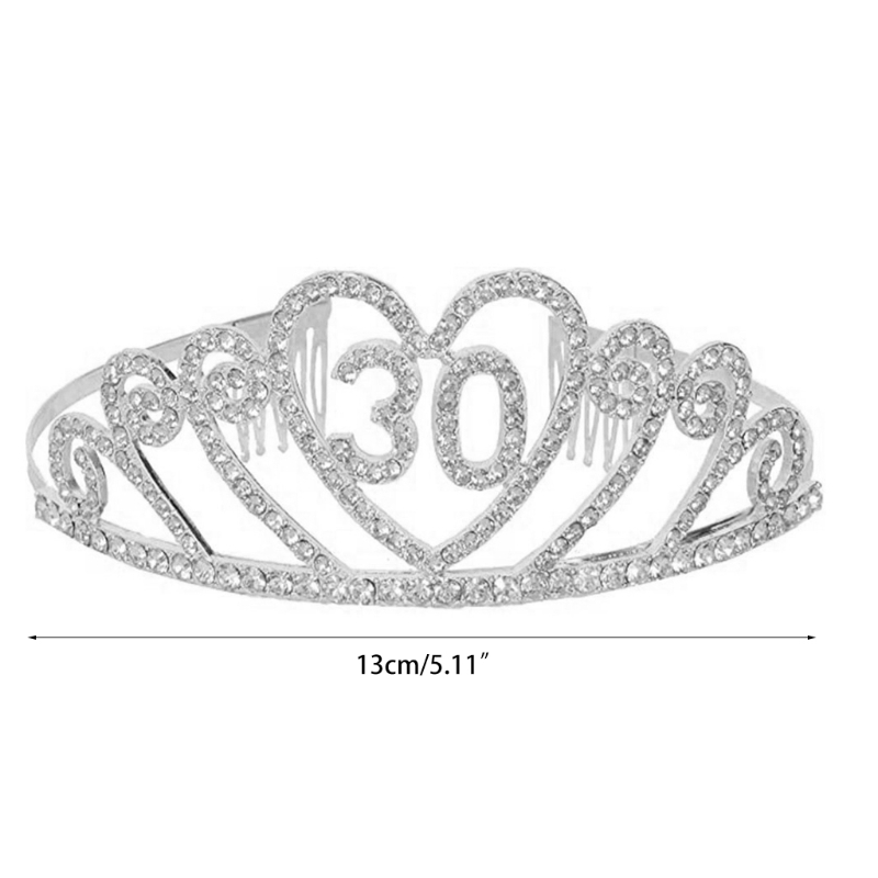 30th Birthday , 30th Birthday Tiara and Sash, HAPPY 30th Birthday Party Supplies, “30 &amp; FABULOUS”Sash and Tiara