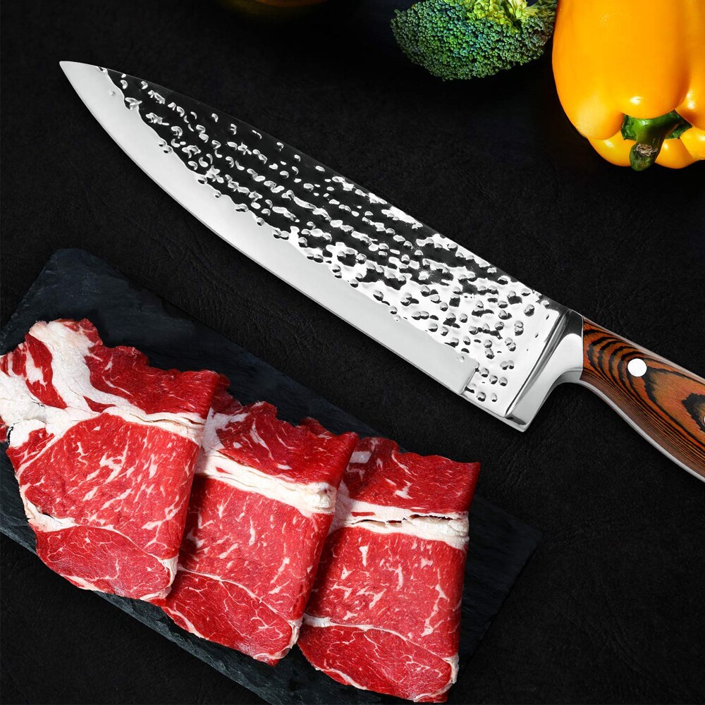 8 Inch Chef Knife Kitchen Knife Ultra Sharp High Carbon Super Steel Knife Stainless Steel Cooking Knife in Box