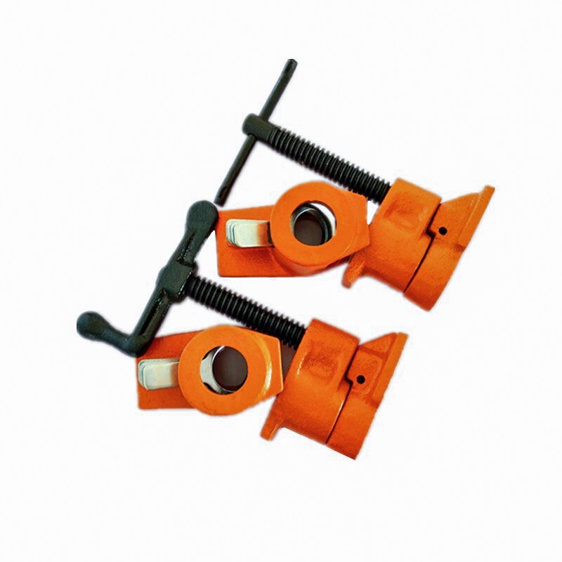 3/4" Long Straight Rod Water Pipe Clamp Hand Operated Pipe Clamp Strong Clamp Fixed Clamp Pipe Clamp Fixture Carpenter Hand Tool