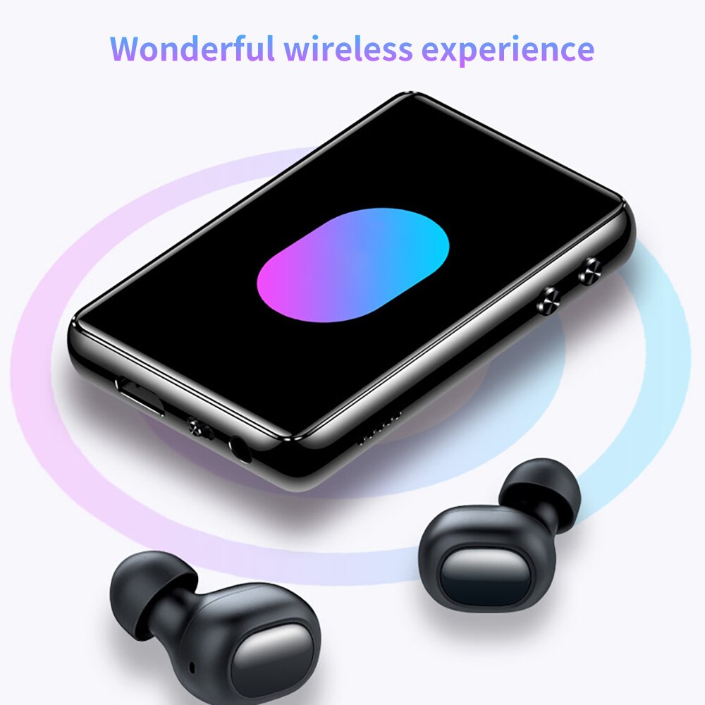 Mp5 Music Player Portable Player Radio Recorder E-Book Multifunctional 2.4-Inch Large Screen Bluetooth Player Full Screen